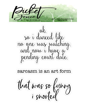 Picket Fence Studios I Snorted Clear Stamps (S-142) Picket Fence Studios I Snorted Clear Stamps (S-142)