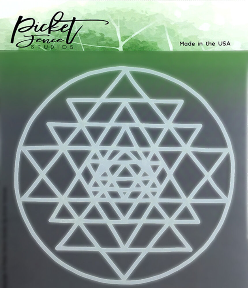 Picket Fence Studios All About The Triangles Stencil (SC-114) Picket Fence Studios All About The Triangles Stencil (SC-114)