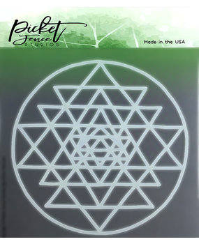 Picket Fence Studios All About The Triangles Stencil (SC-114) Picket Fence Studios All About The Triangles Stencil (SC-114)