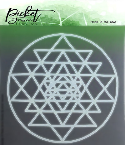 Picket Fence Studios All About The Triangles Stencil (SC-114) Picket Fence Studios All About The Triangles Stencil (SC-114)