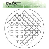 Picket Fence Studios Fish Scales Stencil (SC-119)
