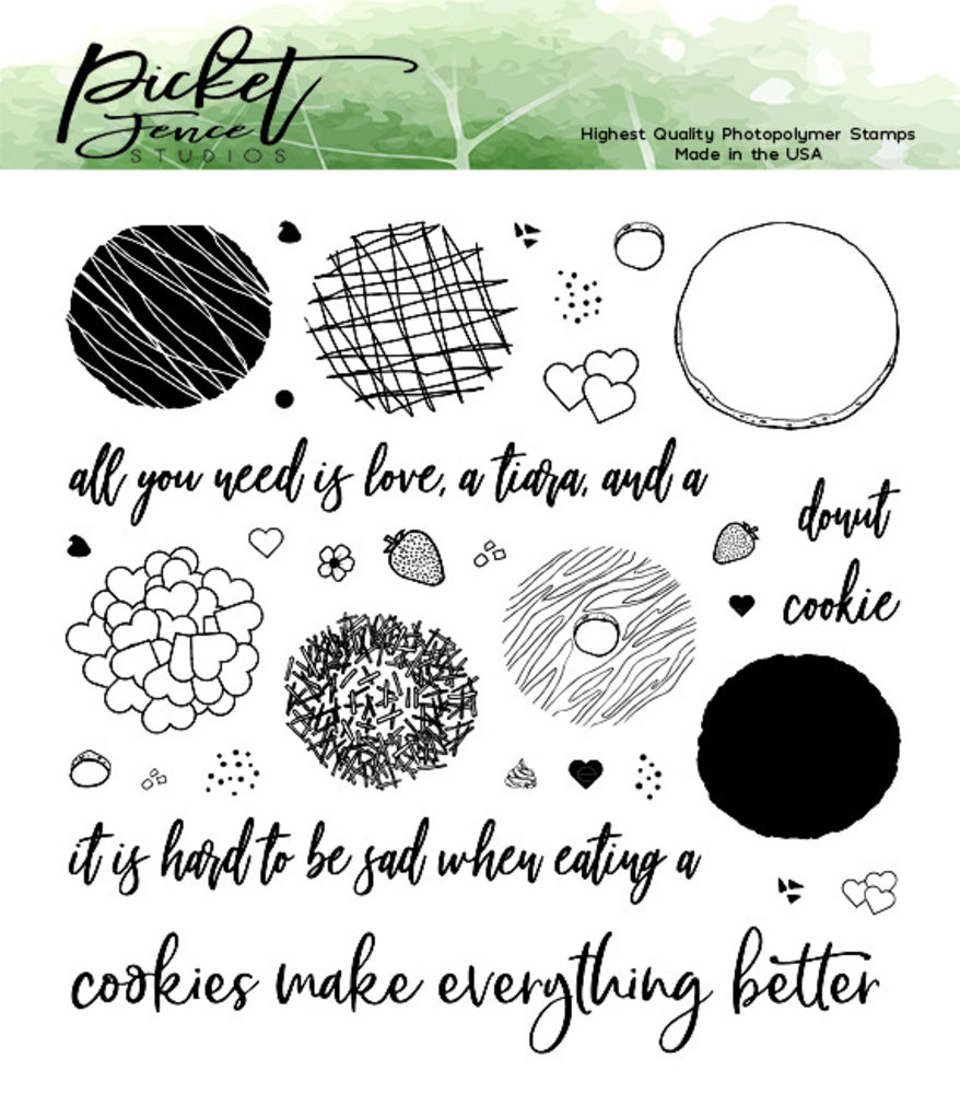 Picket Fence Studios Cookie or Donut? Clear Stamps (T-104) Picket Fence Studios Cookie or Donut? Clear Stamps (T-104)