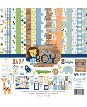 Echo Park Baby Boy 12x12 Inch Collection Kit (BAB203016) Echo Park Baby Boy 12x12 Inch Collection Kit (BAB203016)