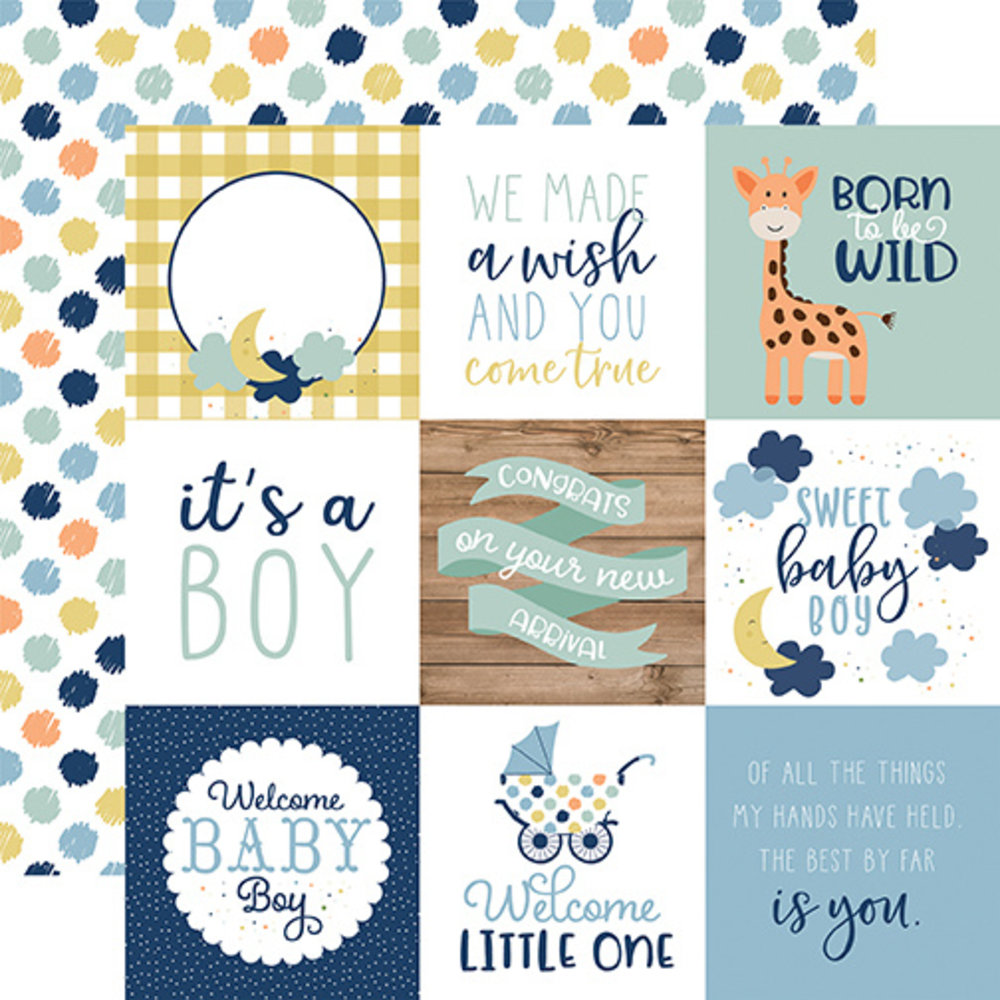 Echo Park Baby Boy 12x12 Inch Collection Kit (BAB203016)