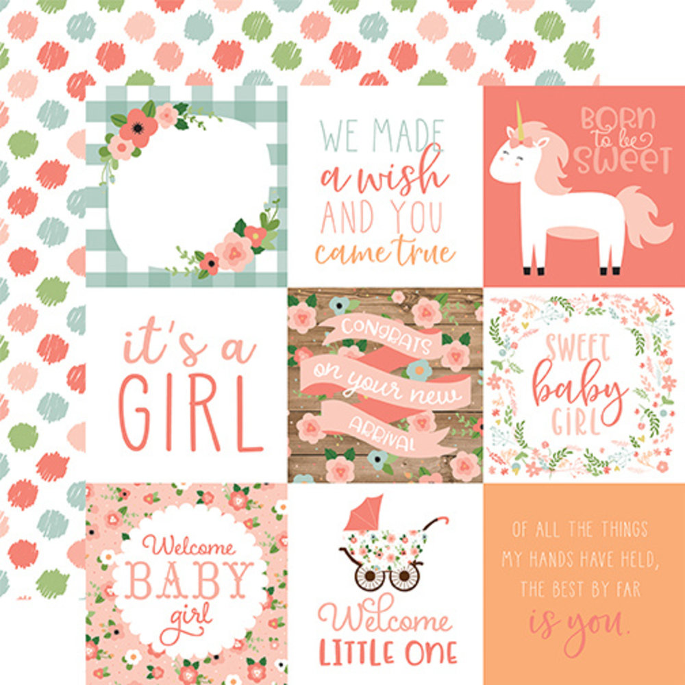 Echo Park Baby Girl 12x12 Inch Collection Kit (BAG202016)