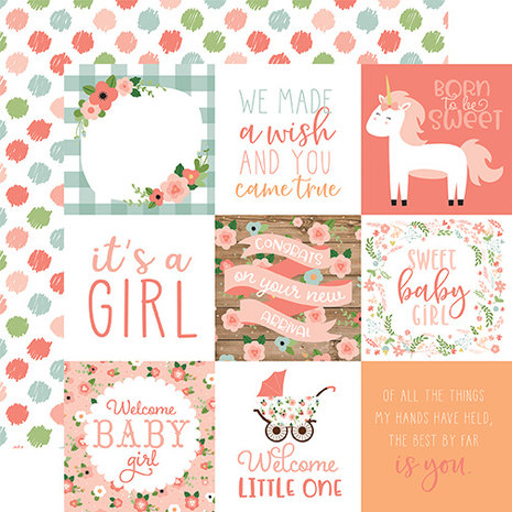 Echo Park Baby Girl 12x12 Inch Collection Kit (BAG202016)
