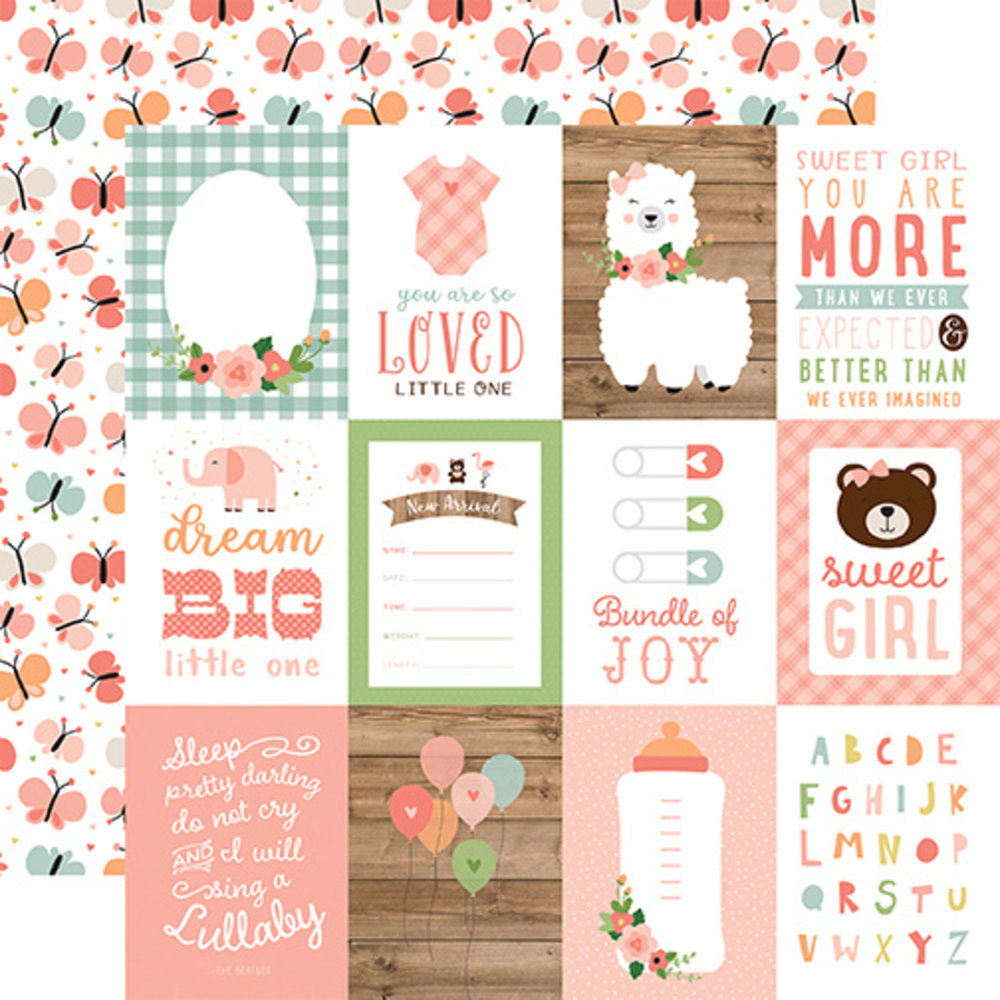 Echo Park Baby Girl 12x12 Inch Collection Kit (BAG202016)