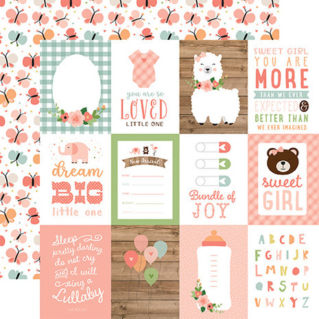 Echo Park Baby Girl 12x12 Inch Collection Kit (BAG202016)