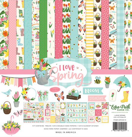 Echo Park I Love Spring 12x12 Inch Collection Kit (LSP204016) Echo Park I Love Spring 12x12 Inch Collection Kit (LSP204016)
