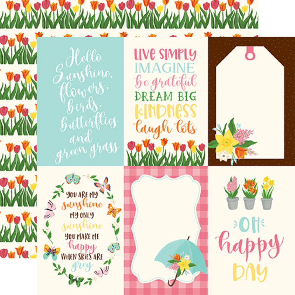 Echo Park I Love Spring 6x6 Inch Paper Pad (LSP204023) Echo Park I Love Spring 6x6 Inch Paper Pad (LSP204023)