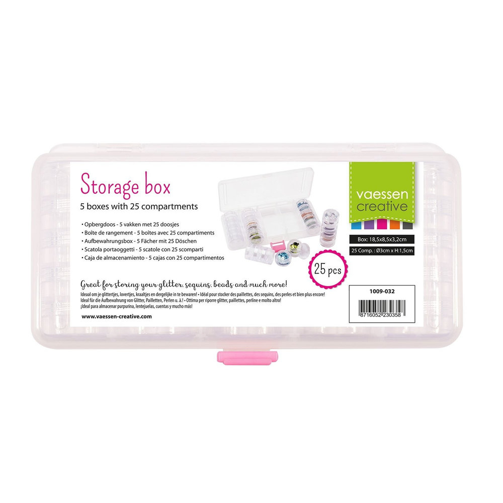 Vaessen Creative Opbergdoos + 25 Doosjes (1009-032) Vaessen Creative Opbergdoos + 25 Doosjes (1009-032)