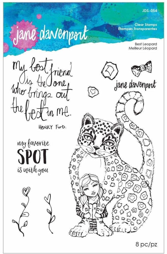 Jane Davenport Best Leopard Clear Stamps (JDS-054)