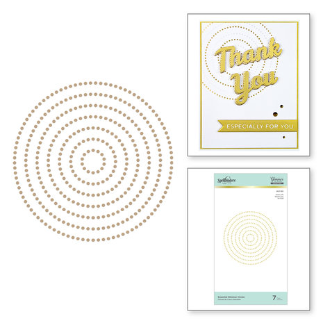 Spellbinders Essential Glimmer Circles Hot Foil Plates (GLP-150) Spellbinders Essential Glimmer Circles Hot Foil Plates (GLP-150)