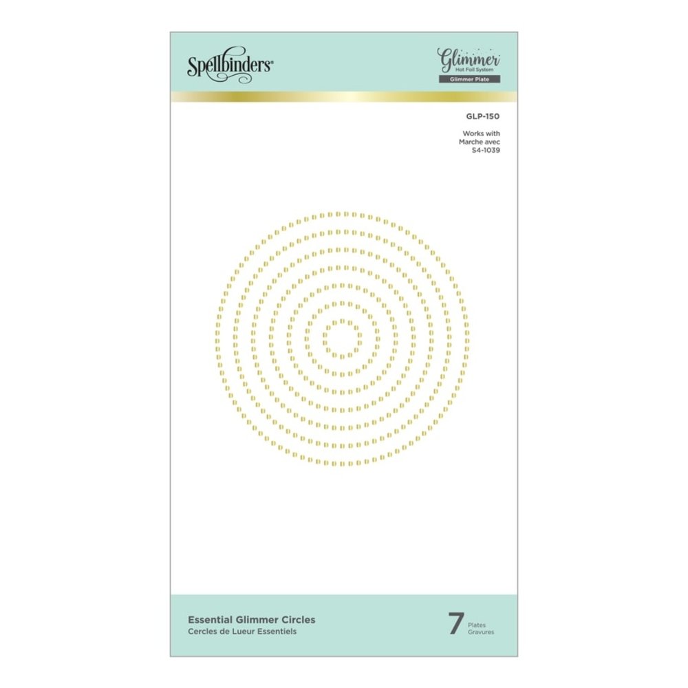 Spellbinders Essential Glimmer Circles Hot Foil Plates (GLP-150) Spellbinders Essential Glimmer Circles Hot Foil Plates (GLP-150)
