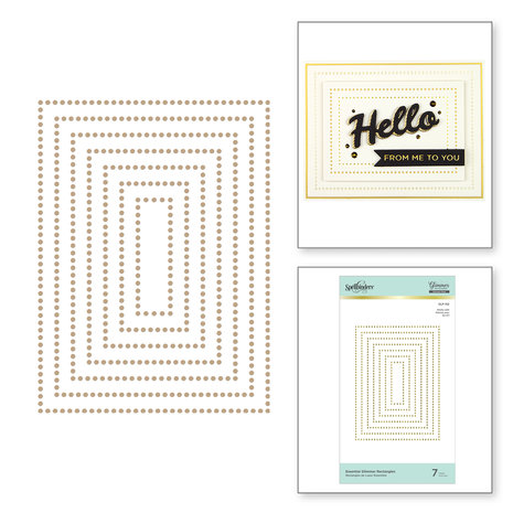 Spellbinders Essential Glimmer Rectangles Hot Foil Plates (GLP-152) Spellbinders Essential Glimmer Rectangles Hot Foil Plates (GLP-152)