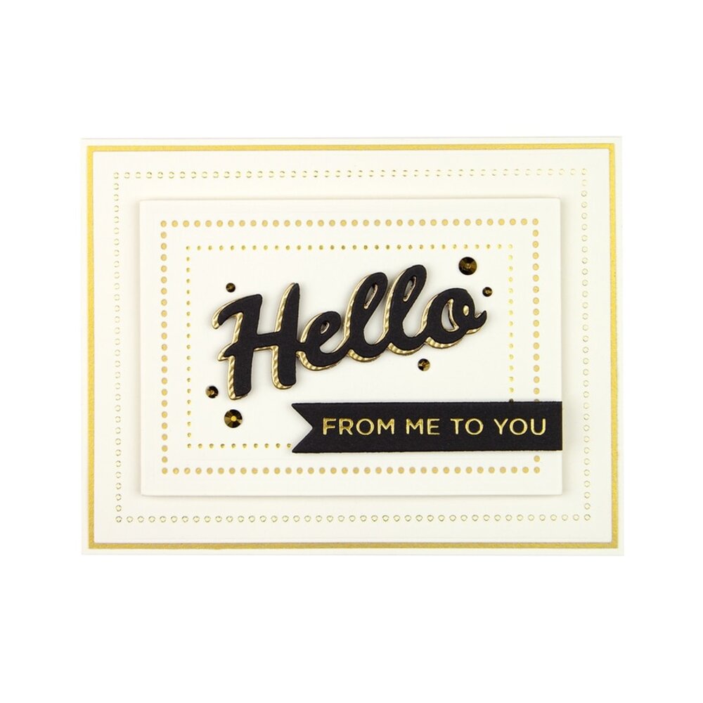 Spellbinders Essential Glimmer Rectangles Hot Foil Plates (GLP-152) Spellbinders Essential Glimmer Rectangles Hot Foil Plates (GLP-152)