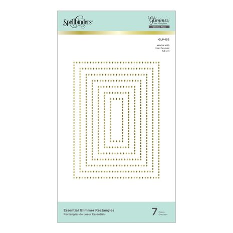 Spellbinders Essential Glimmer Rectangles Hot Foil Plates (GLP-152) Spellbinders Essential Glimmer Rectangles Hot Foil Plates (GLP-152)