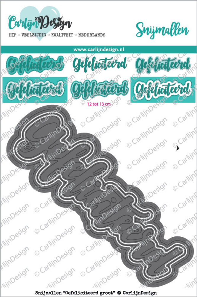 Carlijn Design Snijmal Gefeliciteerd Groot (CDSN-0040) Carlijn Design Snijmal Gefeliciteerd Groot (CDSN-0040)