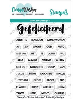 Carlijn Design Clear Stamps Extra Tekstjes (CDST0045) Carlijn Design Clear Stamps Extra Tekstjes (CDST0045)