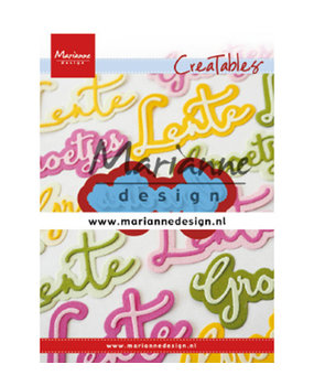 Marianne Design Creatable Groetjes (LR0646)