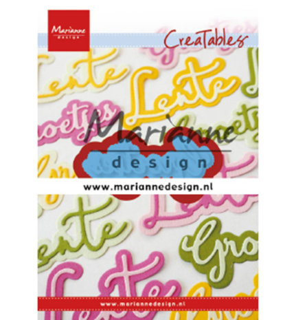 Marianne Design Creatable Groetjes (LR0646)