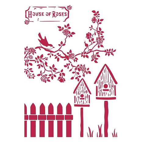 Stamperia Masking Stencil A4 Nests (KSG441) Stamperia Masking Stencil A4 Nests (KSG441)