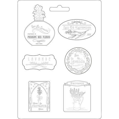 Stamperia Soft Maxi Mould Lavender (K3PTA467) Stamperia Soft Maxi Mould Lavender (K3PTA467)