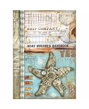 Stamperia Rice Paper A4 Mechanical Sea World Sea Star (DFSA4432) Stamperia Rice Paper A4 Mechanical Sea World Sea Star (DFSA4432)