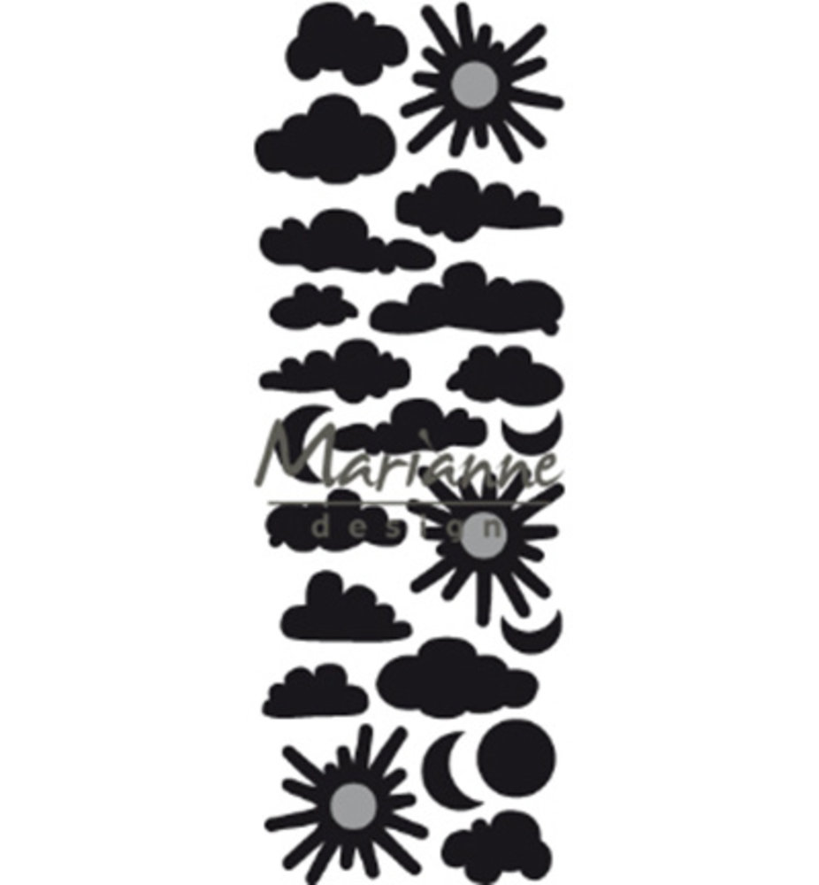 Marianne Design Craftable Punch Die Clouds (CR1459) Marianne Design Craftable Punch Die Clouds (CR1459)