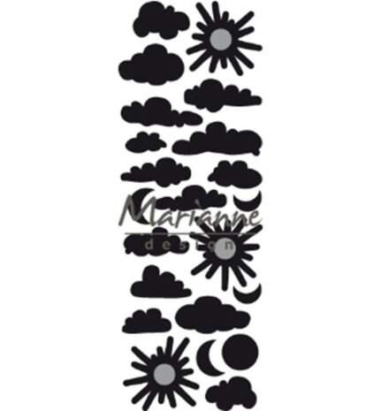 Marianne Design Craftable Punch Die Clouds (CR1459) Marianne Design Craftable Punch Die Clouds (CR1459)