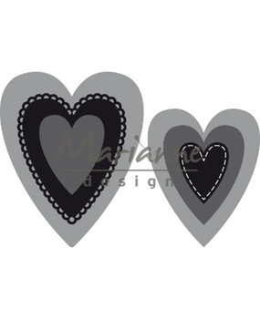 Marianne Design Craftable Nest Die Hearts (M) (CR1461)