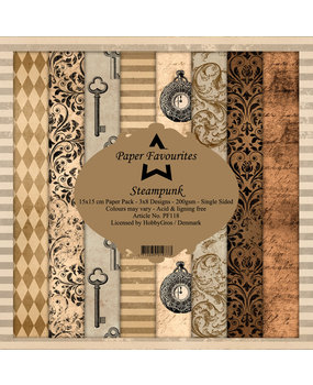 Paper Favourites Steampunk 6x6 Inch Paper Pack (PF118) Paper Favourites Steampunk 6x6 Inch Paper Pack (PF118)