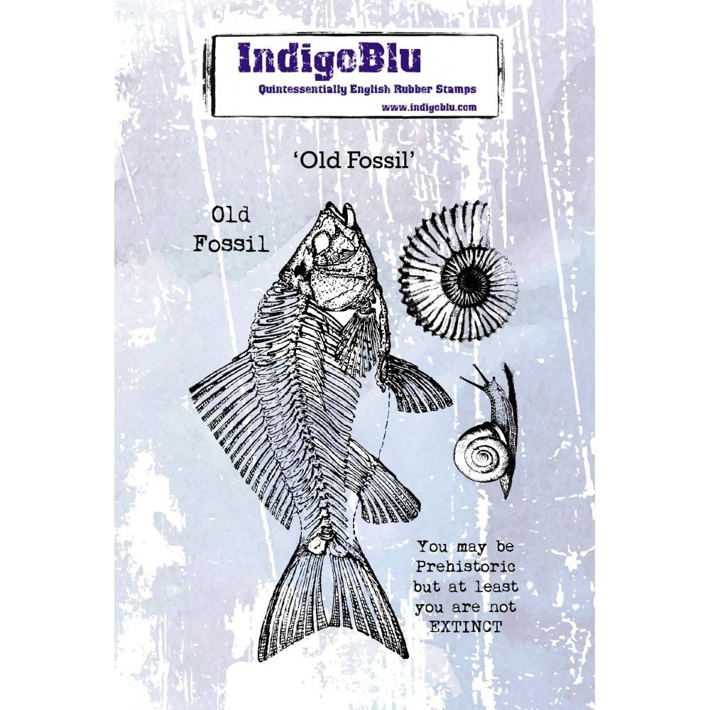 IndigoBlu Old Fossil A6 Rubber Stamp (IND0595) IndigoBlu Old Fossil A6 Rubber Stamp (IND0595)
