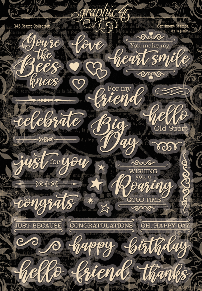 Graphic 45 Sentiment Clear Stamps (4501984) Graphic 45 Sentiment Clear Stamps (4501984)