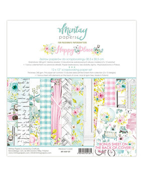 Mintay Happy Place 12x12 Inch Scrapbooking Paper Set (MT-HAP-07) Mintay Happy Place 12x12 Inch Scrapbooking Paper Set (MT-HAP-07)