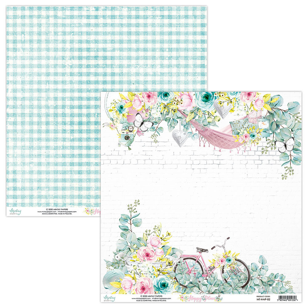 Mintay Happy Place 6x6 Inch Scrapbooking Paper Pad (MT-HAP-08) Mintay Happy Place 6x6 Inch Scrapbooking Paper Pad (MT-HAP-08)