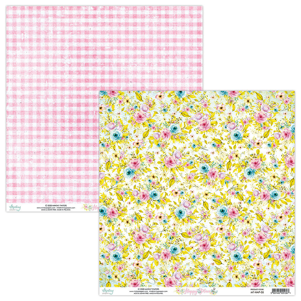 Mintay Happy Place 6x6 Inch Scrapbooking Paper Pad (MT-HAP-08) Mintay Happy Place 6x6 Inch Scrapbooking Paper Pad (MT-HAP-08)