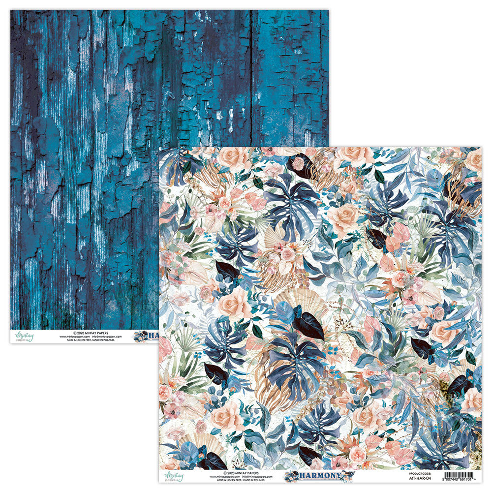 Mintay Harmony 12x12 Inch Scrapbooking Paper Set (MT-HAR-07)