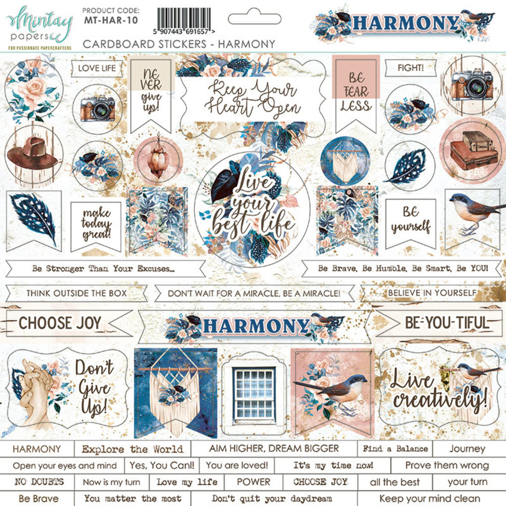 Mintay Harmony 12x12 Inch Scrapbooking Paper Set (MT-HAR-07)