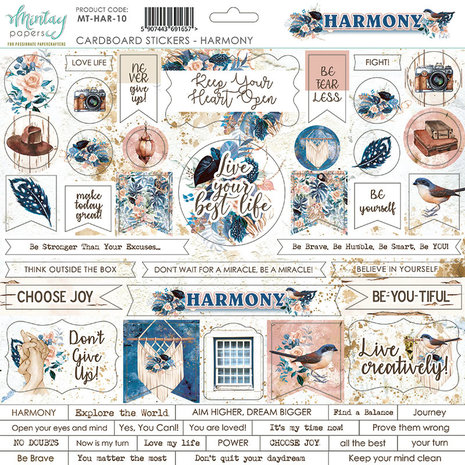 Mintay Harmony 12x12 Inch Scrapbooking Paper Set (MT-HAR-07)