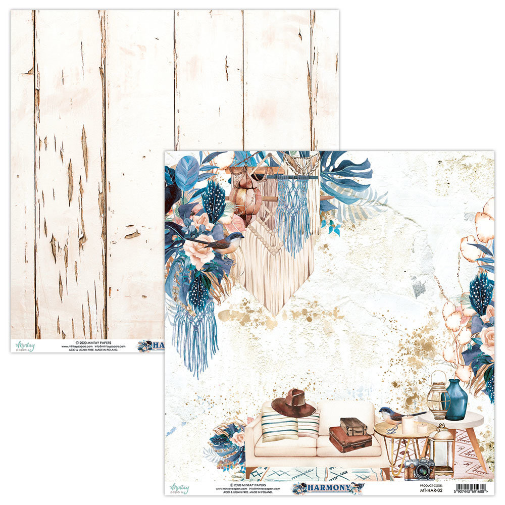 Mintay Harmony 6x6 Inch Scrapbooking Paper Pad (MT-HAR-08) Mintay Harmony 6x6 Inch Scrapbooking Paper Pad (MT-HAR-08)