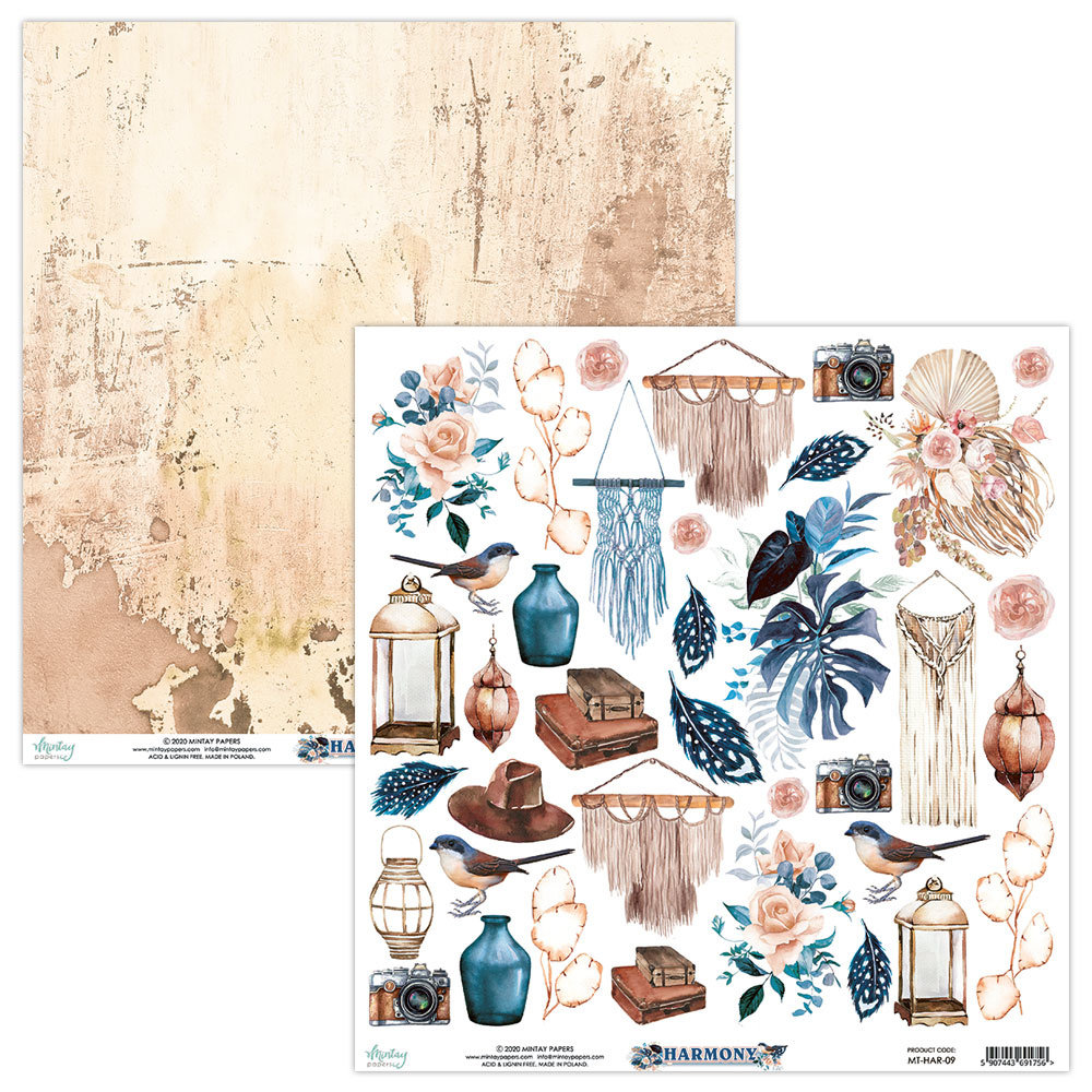 Mintay Harmony 6x6 Inch Scrapbooking Paper Pad (MT-HAR-08) Mintay Harmony 6x6 Inch Scrapbooking Paper Pad (MT-HAR-08)