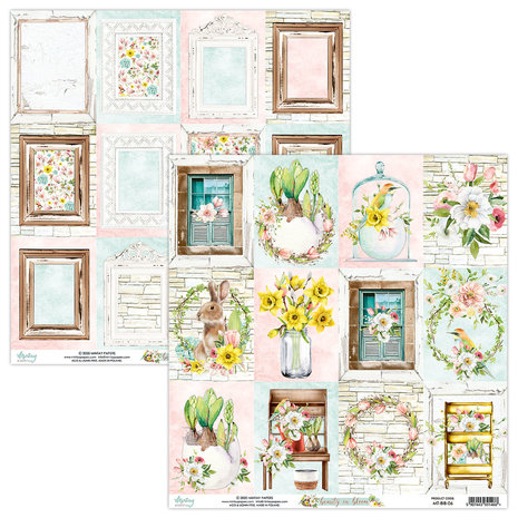 Mintay Beauty in Bloom 12x12 Inch Scrapbooking Paper Set (MT-BIB-07)