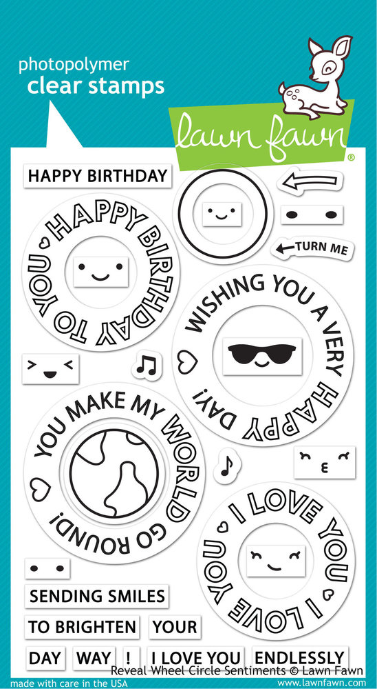Lawn Fawn Reveal Wheel Circle Sentiments Clear Stamps (LF2225) Lawn Fawn Reveal Wheel Circle Sentiments Clear Stamps (LF2225)