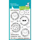 Lawn Fawn Reveal Wheel Circle Sentiments Clear Stamps (LF2225)