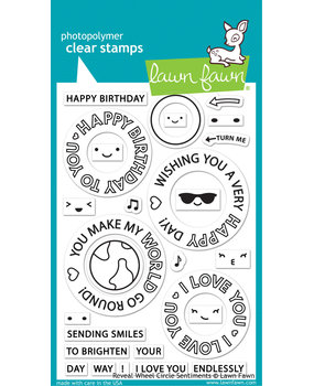 Lawn Fawn Reveal Wheel Circle Sentiments Clear Stamps (LF2225) Lawn Fawn Reveal Wheel Circle Sentiments Clear Stamps (LF2225)