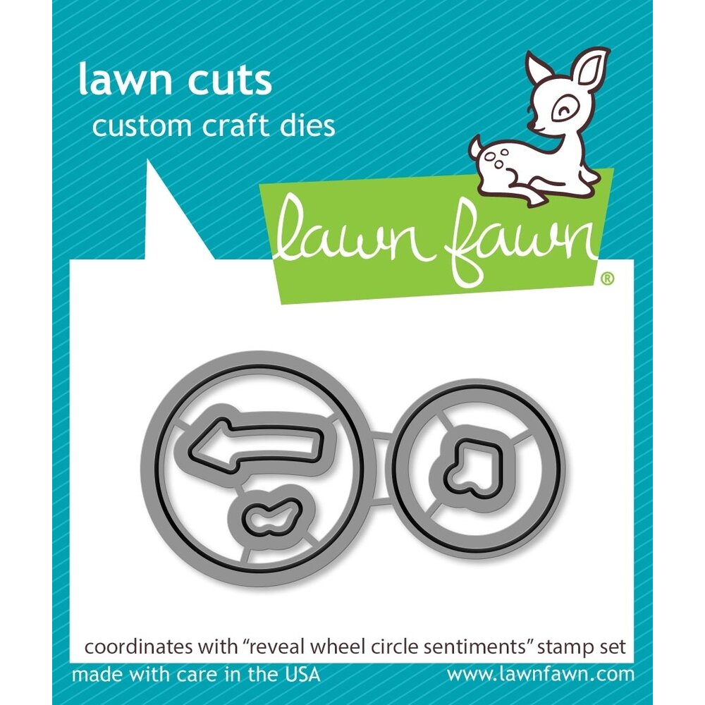 Lawn Fawn Reveal Wheel Circle Sentiments Dies (LF2226) - Paperpads.nl