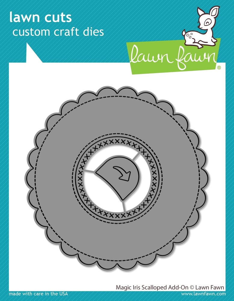 Lawn Fawn Magic Iris Scalloped Add-On Dies (LF2240) Lawn Fawn Magic Iris Scalloped Add-On Dies (LF2240)