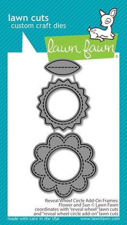 Lawn Fawn Reveal Wheel Circle Add-On Frames: Flower and Sun Dies (LF2254) Lawn Fawn Reveal Wheel Circle Add-On Frames: Flower and Sun Dies (LF2254)