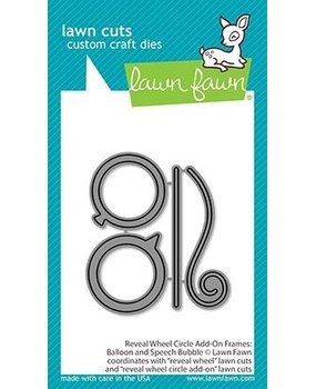 Lawn Fawn Reveal Wheel Circle Add-On Frames: Balloon and Speech Bubble Dies (LF2255)